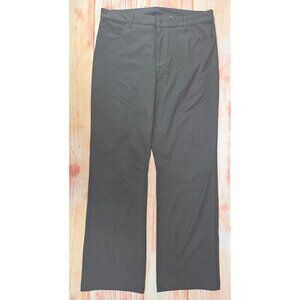 Fabletics Mens Gray Polyester Straight-Leg Pants 35x34